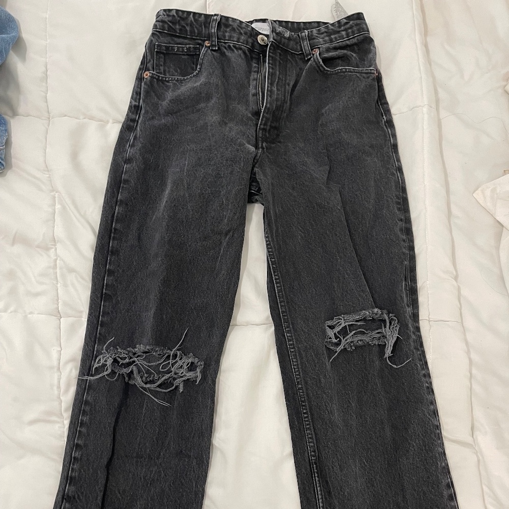 Black Washed Zara Jeans